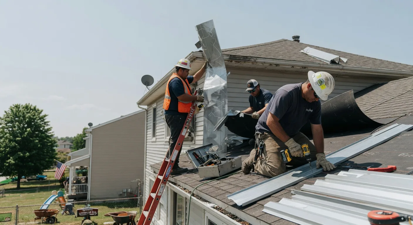 Storm Damage Metal Roof Repair in Garden City, UT